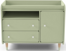 Комод з пеленальним столиком IndigoWood Bubble II Duo green